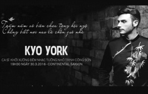 Ca sĩ Kyo York làm đêm nhạc với chủ đề "Nơi về nương náu"