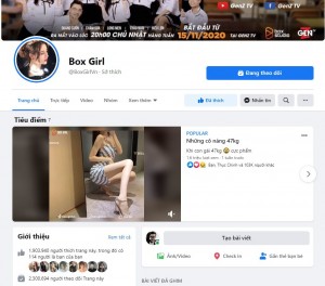 Box Girl hiện là một trong những fanpage girl xinh đông đúc nhất mạng xã hội