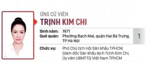 NSƯT Trịnh Kim Chi ứng cử đại biểu HĐND TP.HCM nhiệm kỳ 2021-2026