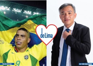 CEO Trần Ngọc Doanh cho biết vì đam mê bóng đá và mến mộ Ronaldo nên đã đặt tên cho thương hiệu nhà hàng là De Lima. Đây cũng là đơn...