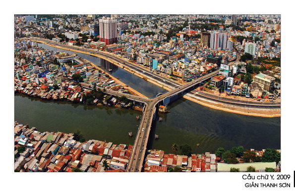 Cầu chữ Y trong bộ ảnh Sài Gòn nhìn từ trên không trung của Giản Thanh Sơn
