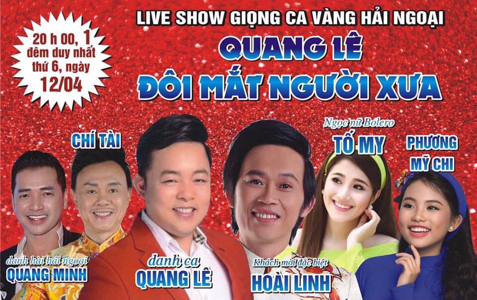 Poster Liveshow Quamng Lê 