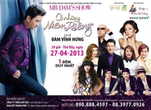 Banner Mr Dam's Show ngày 27/4 tại Nhà hát TP.HCM