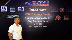CEO Trần Ngọc Doanh livestream chia sẻ về quả đắng trong hợp tác cùng Gamuda Tân Phú