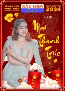 Ca sĩ Mai Thanh Trúc trên bìa xuân Sài Gòn Giải Trí