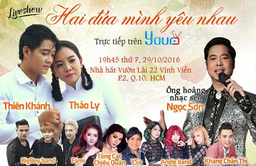 Poster Liveshow "Hai đứa mình yêu nhau" của Thiên Khánh - Thảo Ly