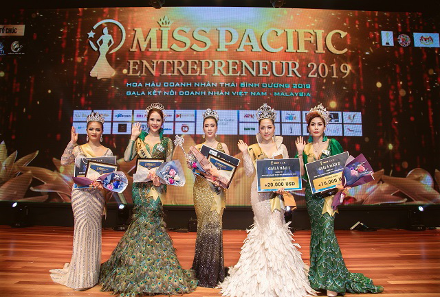 Top 5 chung kết Hoa hậu Doanh nhân Thái Bình Dương 2019