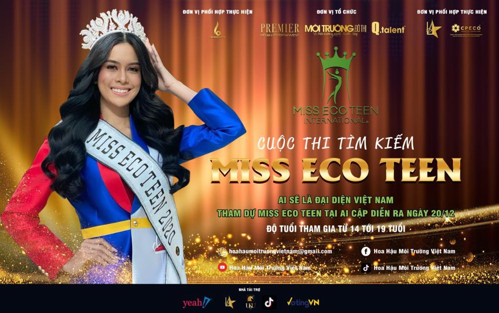 Người đẹp Roberta Tamondong - Đại diện Philippines đã đăng quang cuộc thi Miss Eco Teen International 2020