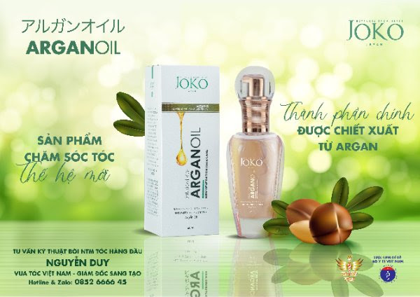 Thương hiệu mỹ phẩm Joko Nhật Bản ra mắt tinh dầu dưỡng tóc Argan Oil