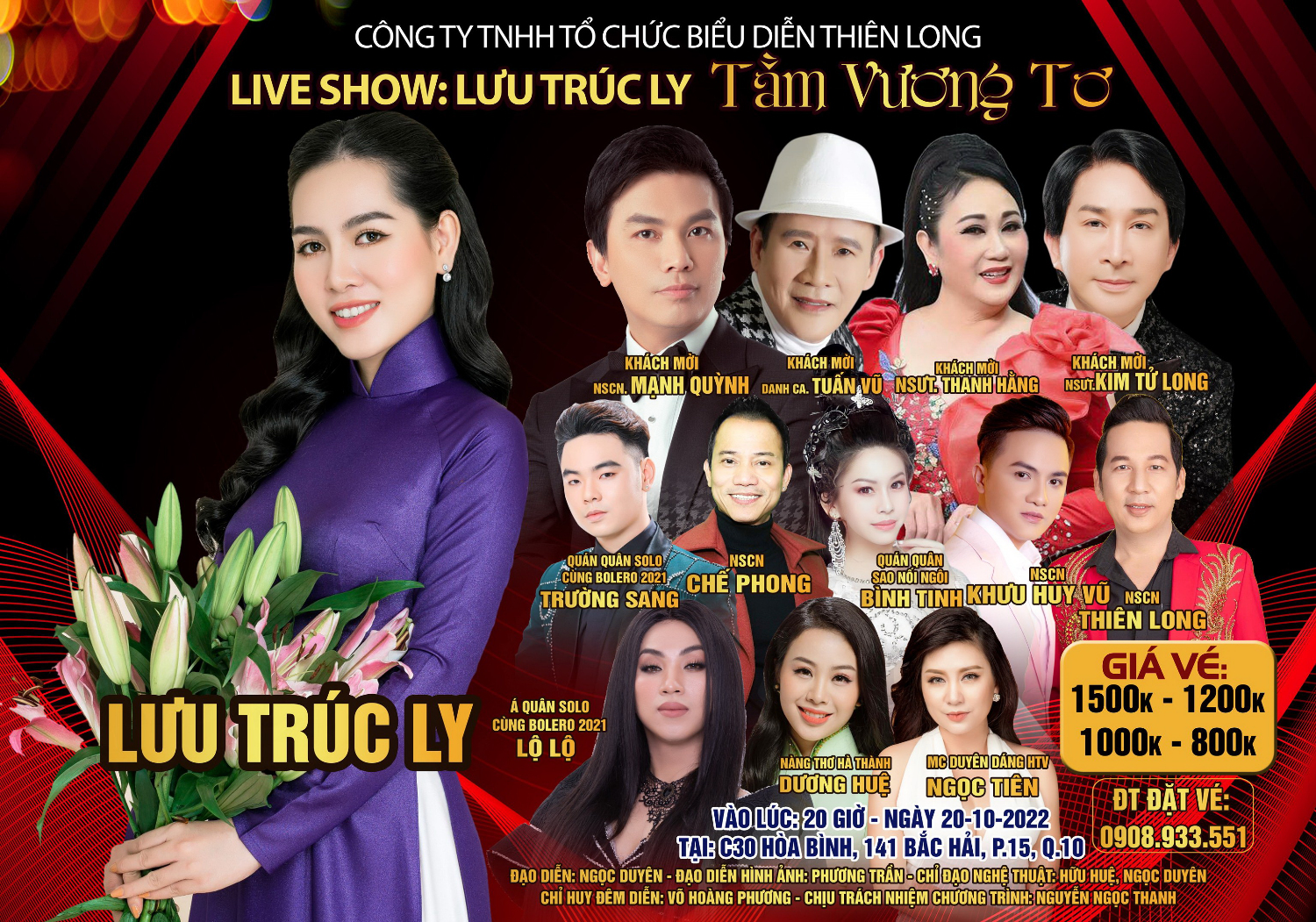 Poster Liveshow Lưu Trúc Ly