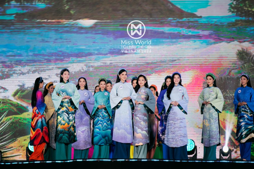BST “Sóng” của NTK Việt Hùng tại Chung kết Toàn quốc Miss World Vietnam 2023
