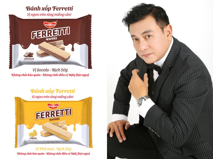 Công ty Hoàng Phúc nhập trực tiếp từ Indonesia bánh xốp Ferretti Wafers